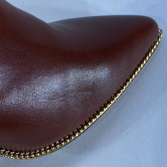 BCBGENERATION Women's Brown Faux Leather Hadix Pointed-Toe Stiletto Booties SZ 9 - Picture 5 of 9